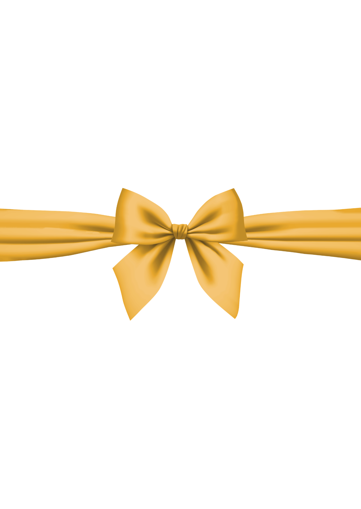 Gold Ribbon Bow